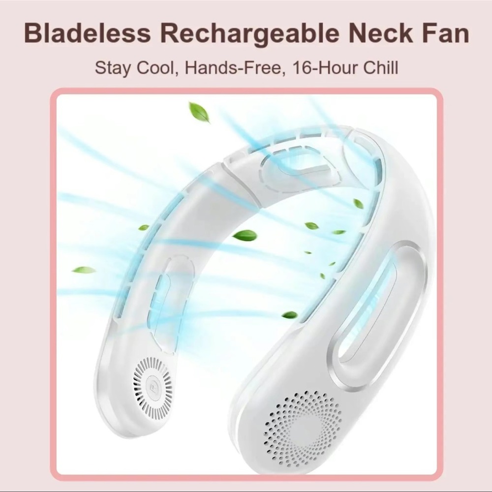 Neck portable fan